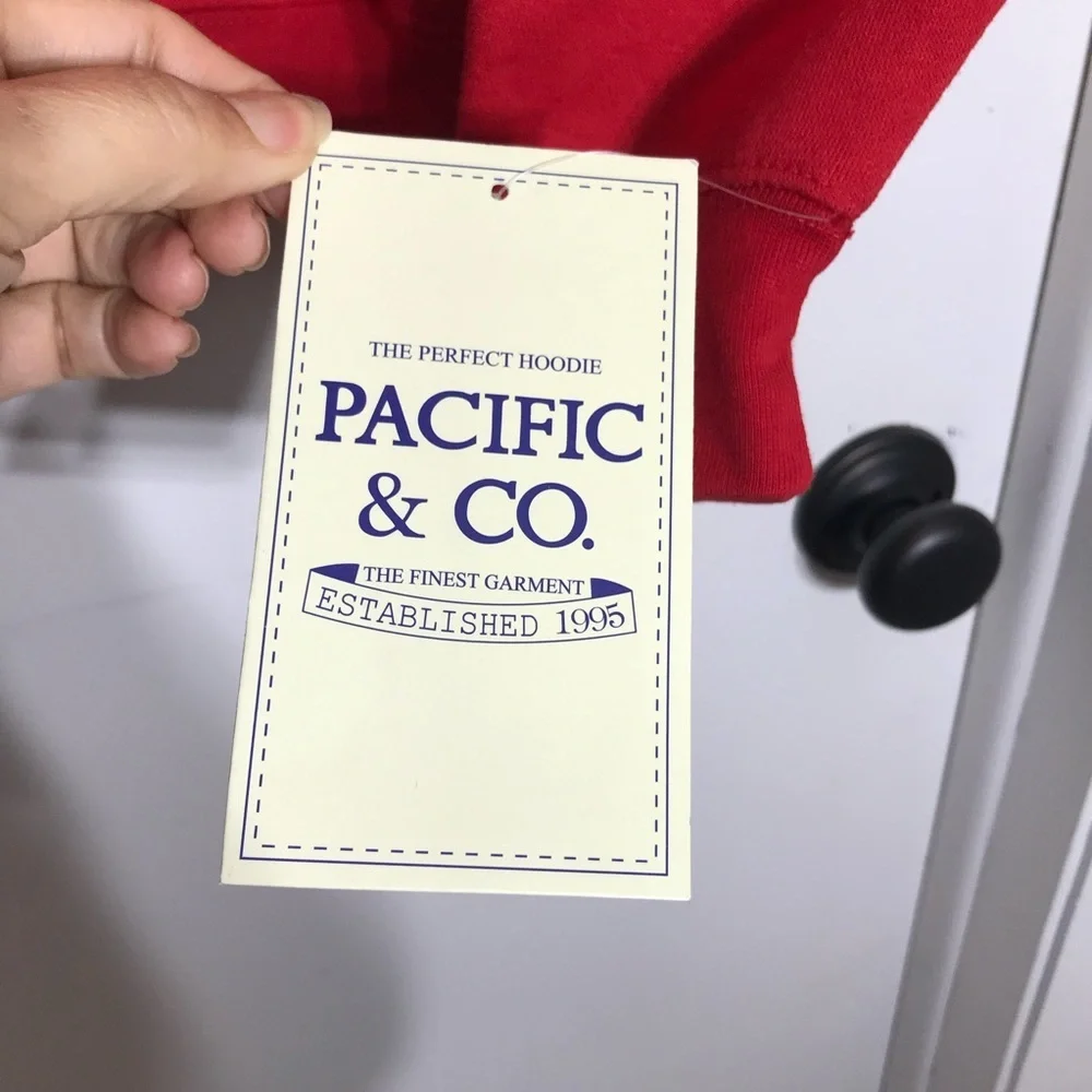 Pacific & Co. The Perfect Unisex Hoodie Florida 1845 Sunshine State Red Sz S New